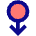 Arrows Swipe Down Alt Icon from Sharp Pop Set