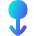 Arrows Swipe Down Alt Icon from Flex Gradient Set
