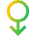Arrows Swipe Down Alt Icon from Sharp Gradient Set