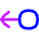 Arrows Swipe Left Alt Icon from Flex Neon Set