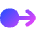 Arrows Swipe Right Alt Icon from Flex Gradient Set