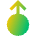 Arrows Swipe Up Alt Icon from Sharp Gradient Set
