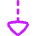 Triangle Arrow Dashed Cool Down Icon from Flex Neon Set