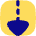 Triangle Arrow Dashed Cool Down Icon from Flex Pop Set