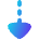 Triangle Arrow Dashed Cool Down Icon from Flex Gradient Set