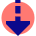 Triangle Arrow Dashed Cool Down Icon from Sharp Pop Set