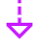 Triangle Arrow Dashed Cool Down Icon from Sharp Neon Set