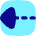 Triangle Arrow Dashed Left Icon from Flex Pop Set