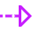 Triangle Arrow Dashed Right Icon from Sharp Neon Set