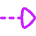 Triangle Arrow Dashed Right Icon from Flex Neon Set