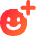 Smiley Add Reaction Icon from Flex Gradient Set