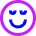 Smiley Calm Icon from Sharp Neon Set