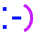 Smiley Emoticon Smile Icon from Sharp Neon Set