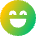 Smiley Excited Icon from Sharp Gradient Set