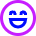 Smiley Excited Icon from Sharp Neon Set