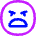 Smiley Extremely Dissatisfied Icon from Flex Neon Set