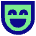 Smiley Face Laugh Icon from Sharp Pop Set