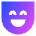 Smiley Face Laugh Icon from Sharp Gradient Set