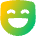 Smiley Face Laugh Icon from Flex Gradient Set
