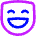 Smiley Face Laugh Icon from Flex Neon Set