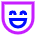 Smiley Face Laugh Icon from Sharp Neon Set