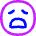 Smiley Frustrated Icon from Flex Neon Set