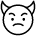 Emoji Angry Face Horns Demon