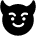 Emoji Smiley Face Horns Demon