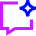 Ai Chat Spark Icon from Sharp Neon Set