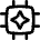 Ai Chip Spark Icon from Flex Line Set