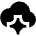 Ai Cloud Spark Icon from Sharp Solid Set
