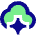 Ai Cloud Spark Icon from Sharp Pop Set