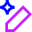 Ai Edit Spark Icon from Sharp Neon Set