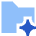 Ai Folder Spark Icon from Sharp Flat Set