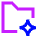 Ai Folder Spark Icon from Sharp Neon Set