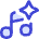 Ai Generate Music Spark Icon from Flex Duo Set