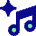 Ai Generate Music Spark Icon from Sharp Pop Set