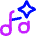 Ai Generate Music Spark Icon from Flex Neon Set