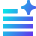 Ai Generate Text Spark Icon from Sharp Gradient Set