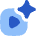 Ai Generate Video Spark Icon from Flex Flat Set