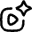 Ai Generate Video Spark Icon from Flex Line Set