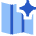 Ai Map Generating Spark Icon from Sharp Flat Set