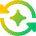 Ai Redo Spark Icon from Sharp Gradient Set