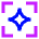 Ai Scanner Spark Icon from Sharp Neon Set