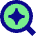 Ai Upscale Spark Icon from Sharp Pop Set