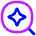 Ai Upscale Spark Icon from Flex Neon Set