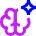 Artificial Intelligence Spark Icon from Sharp Neon Set