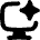 Computer Ai Spark Icon from Flex Solid Set