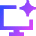 Computer Ai Spark Icon from Sharp Gradient Set