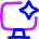 Computer Ai Spark Icon from Flex Neon Set